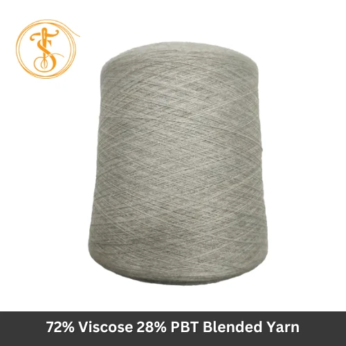 72% Viscose 28% PBT Blended Yarn